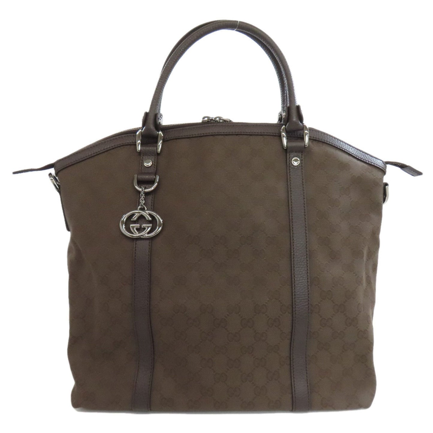 Gucci Brown Canvas Tote Bag