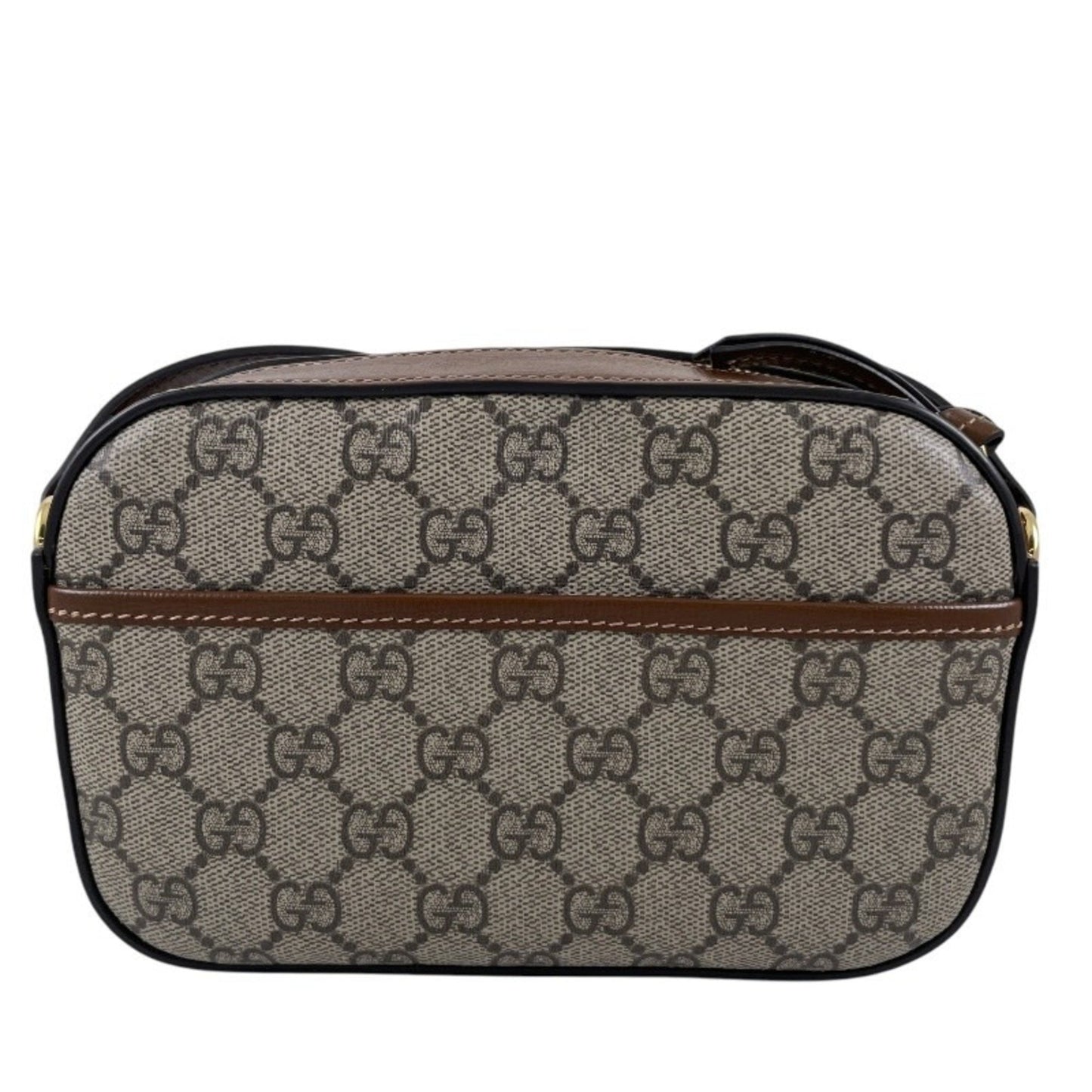 Gucci Beige Pvc Leather Shoulder Bag