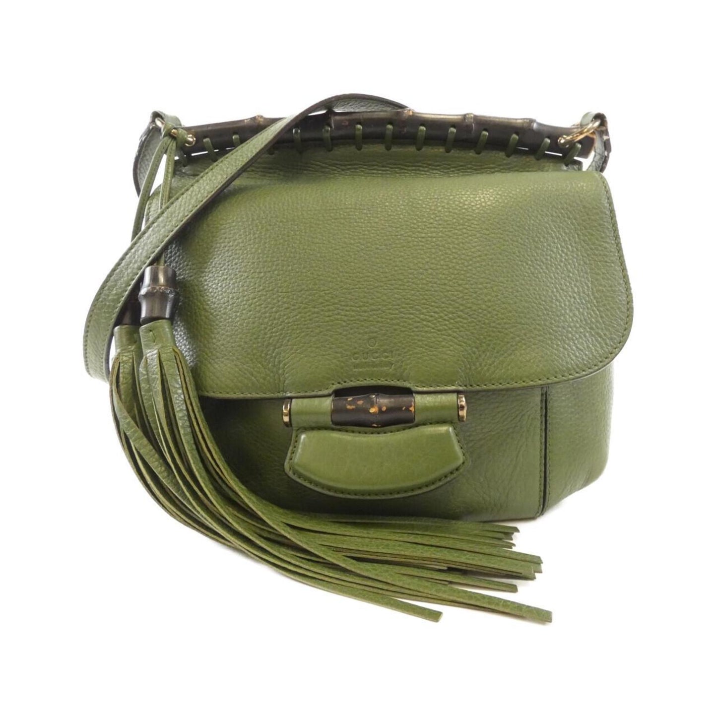 Gucci Green Leather Shoulder Bag