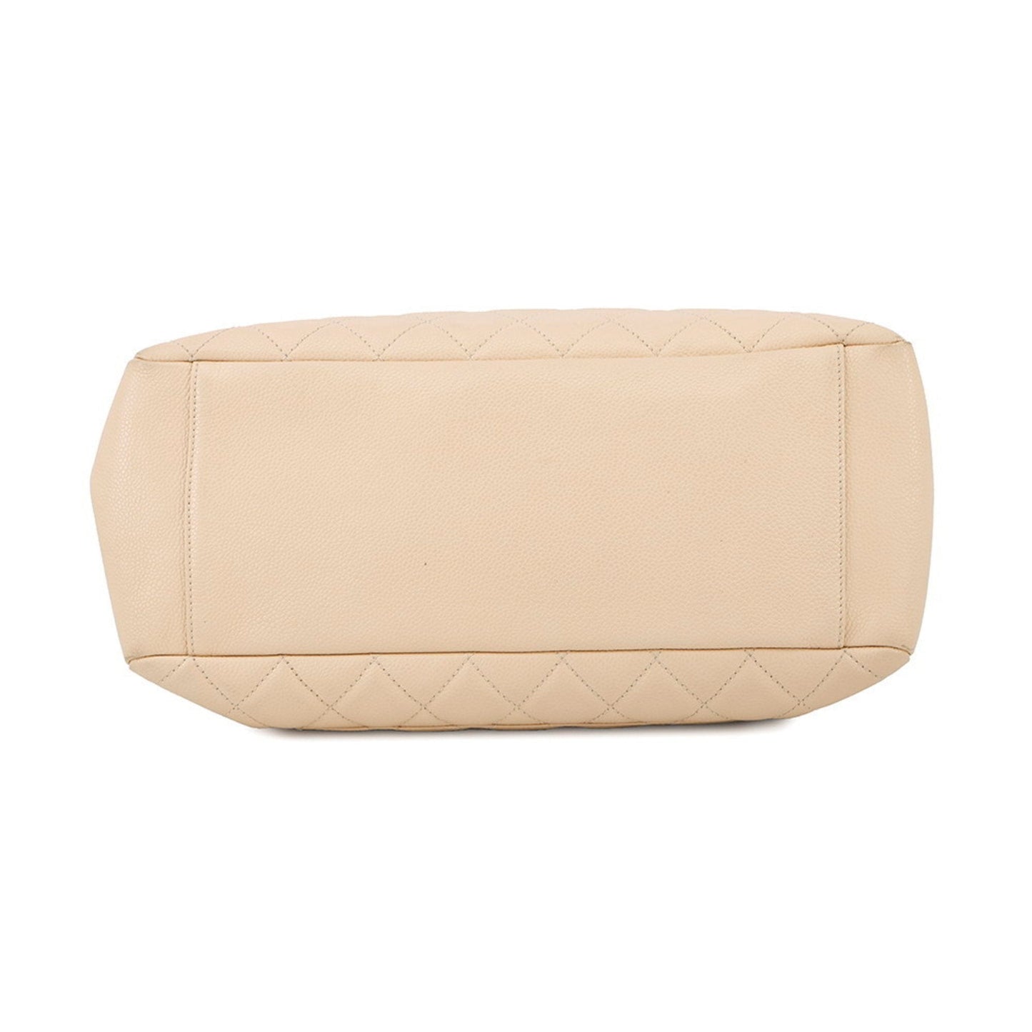 Chanel Matelasse Beige Grained Calfskin Tote Bag