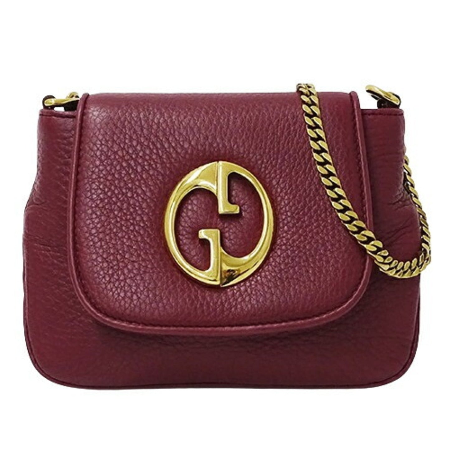 Gucci Purple Leather Shoulder Bag