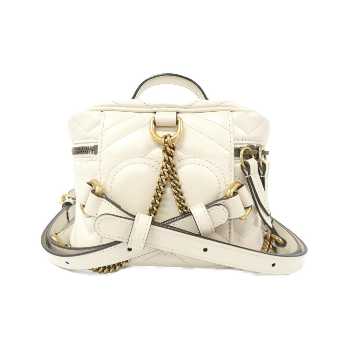 Gucci Off-White Leather Backpack