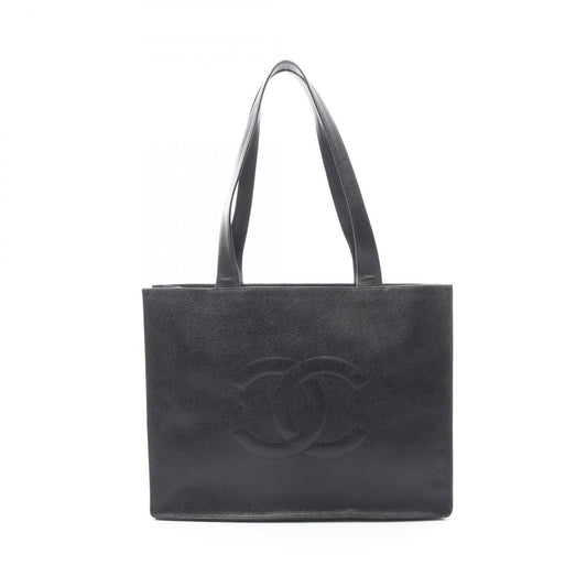Chanel Black Grained Calfskin Tote Bag