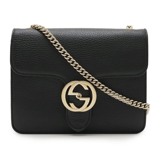 Gucci Black Leather Shoulder Bag