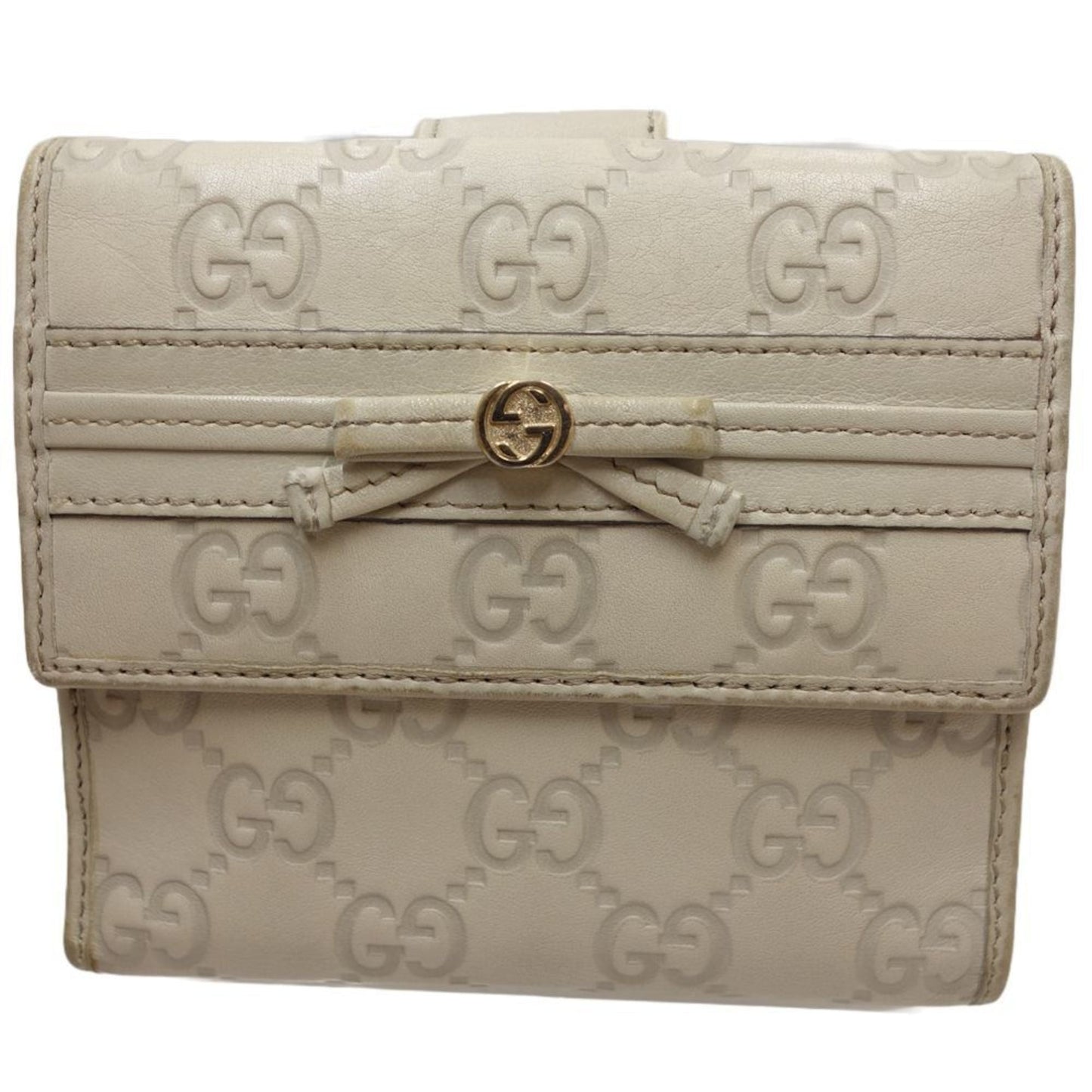 Gucci Ivory Leather Wallet (Bi-Fold)