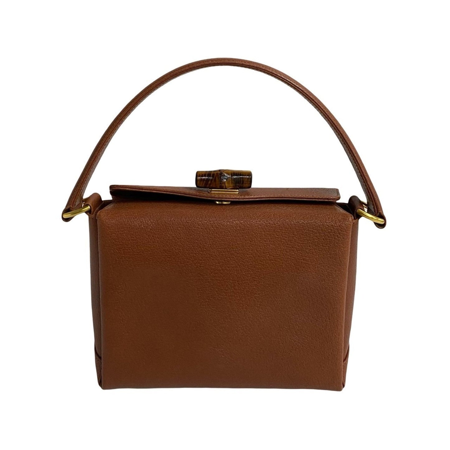 Gucci Brown Leather Handbag Tote Bag