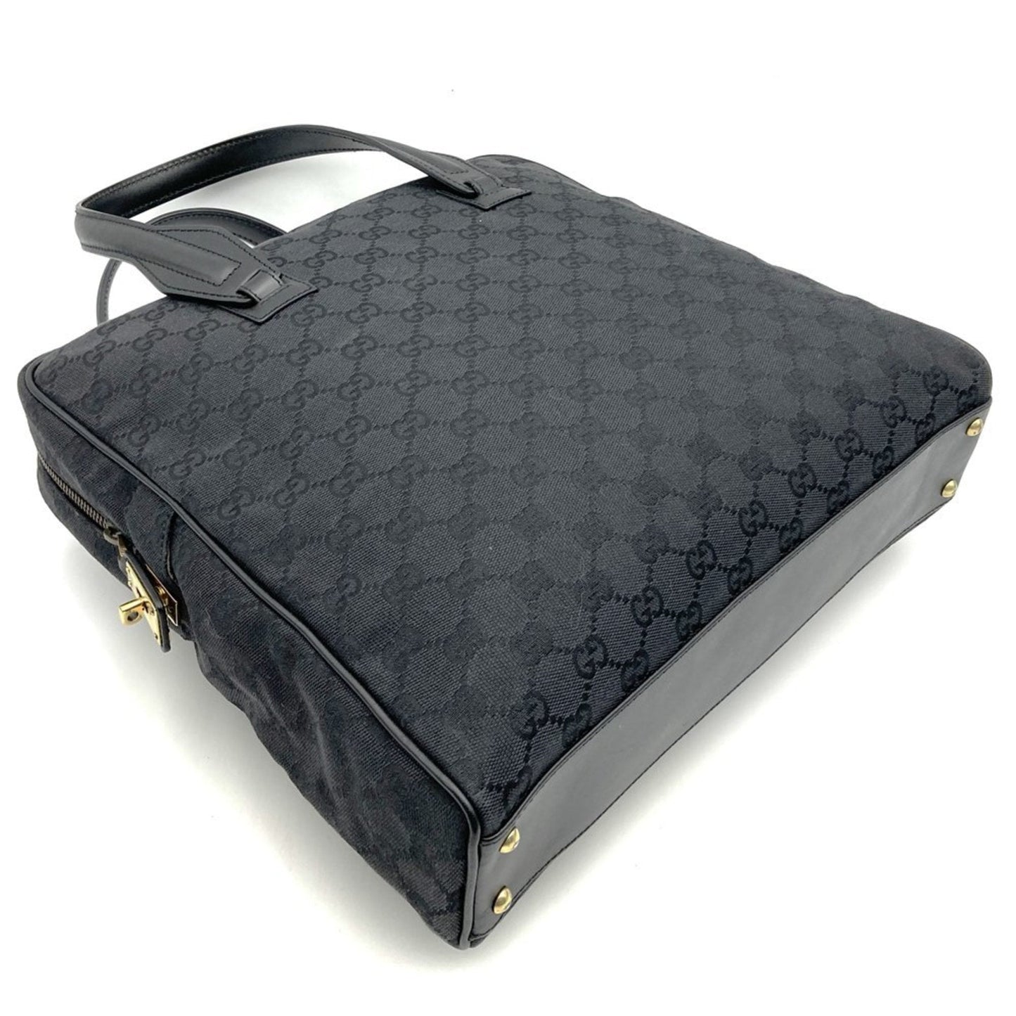 Gucci Gg Canvas Black Gg Canvas Handbag Tote Bag