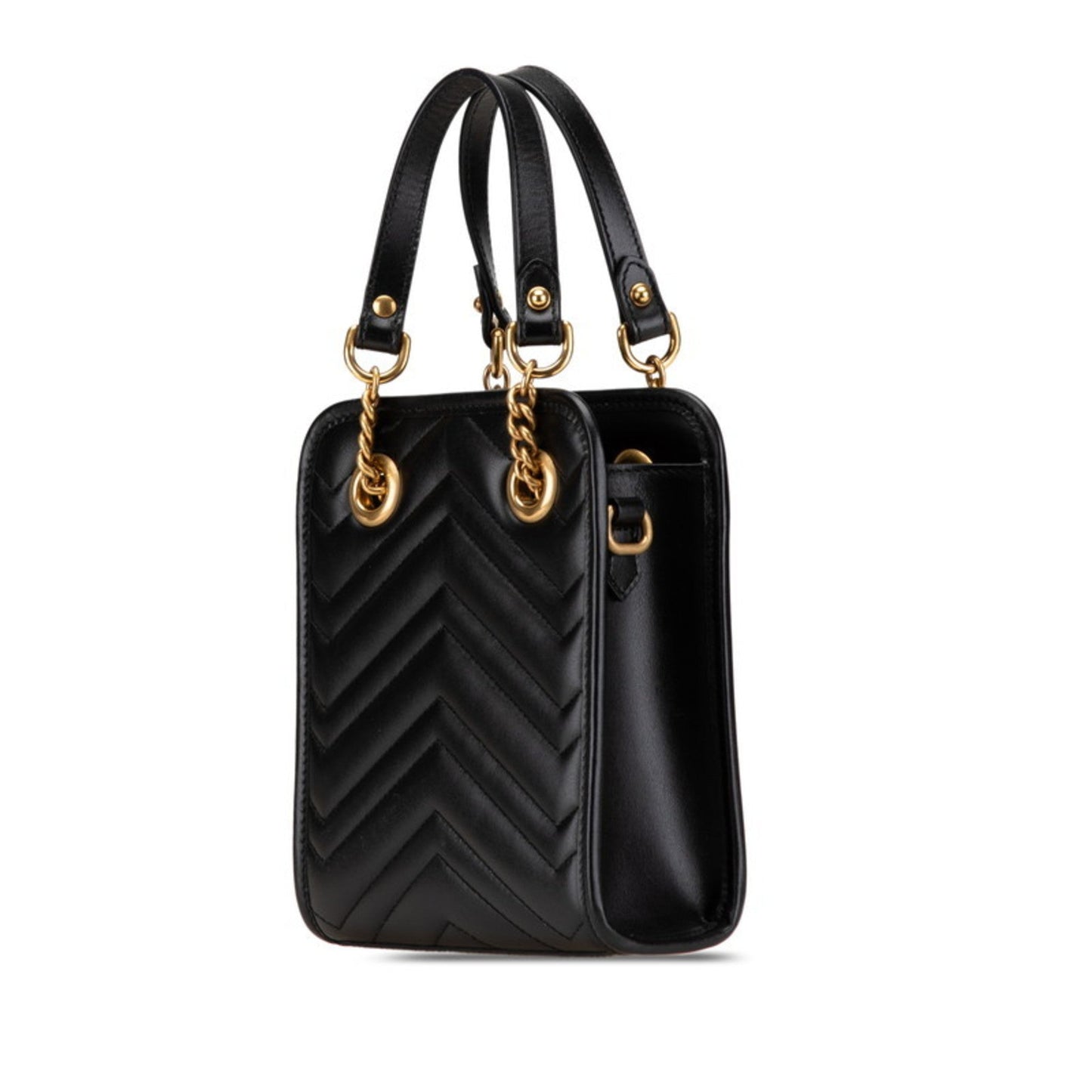 Gucci Black Leather Handbag Shoulder Bag