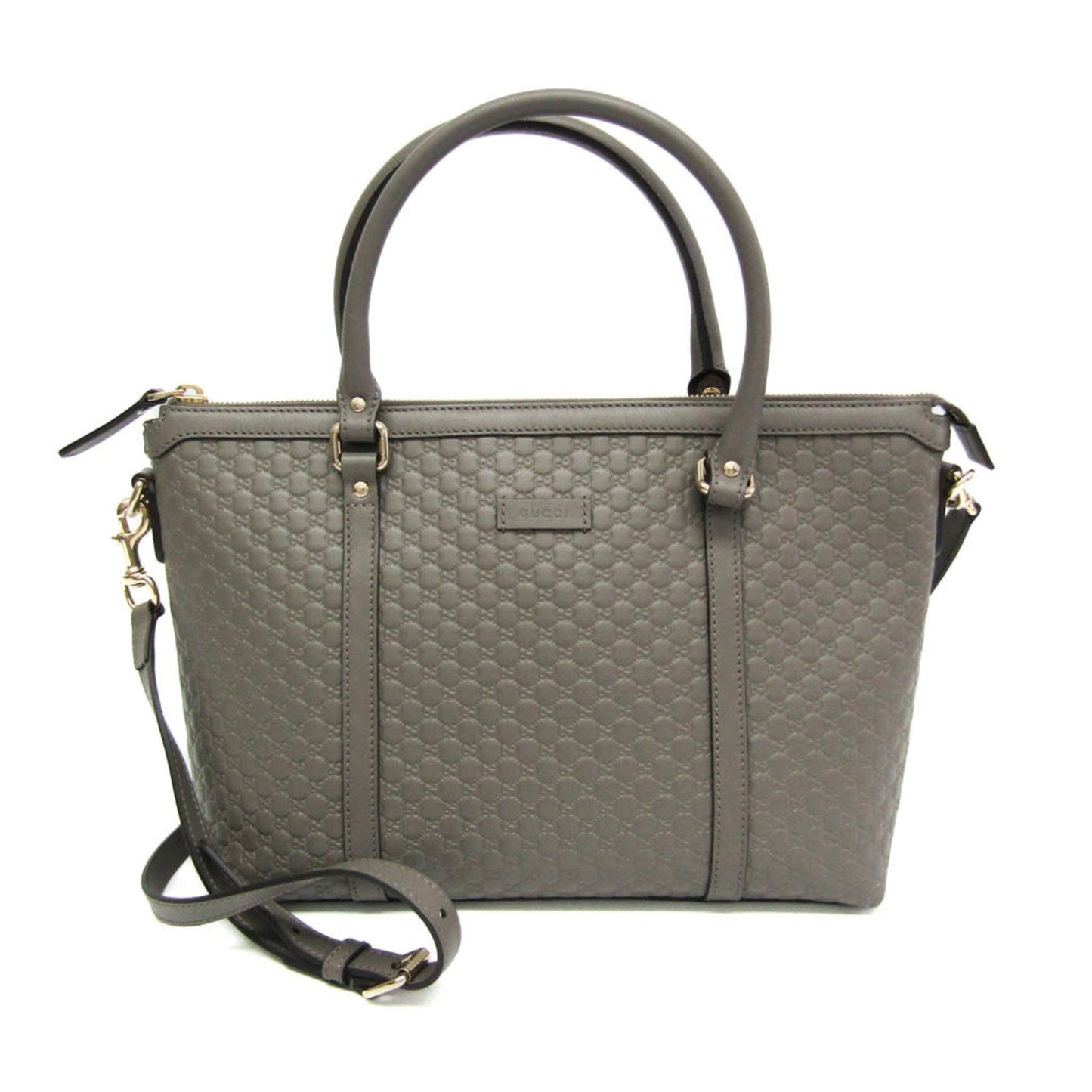 Gucci Microguccissima Gray Leather Handbag Shoulder Bag