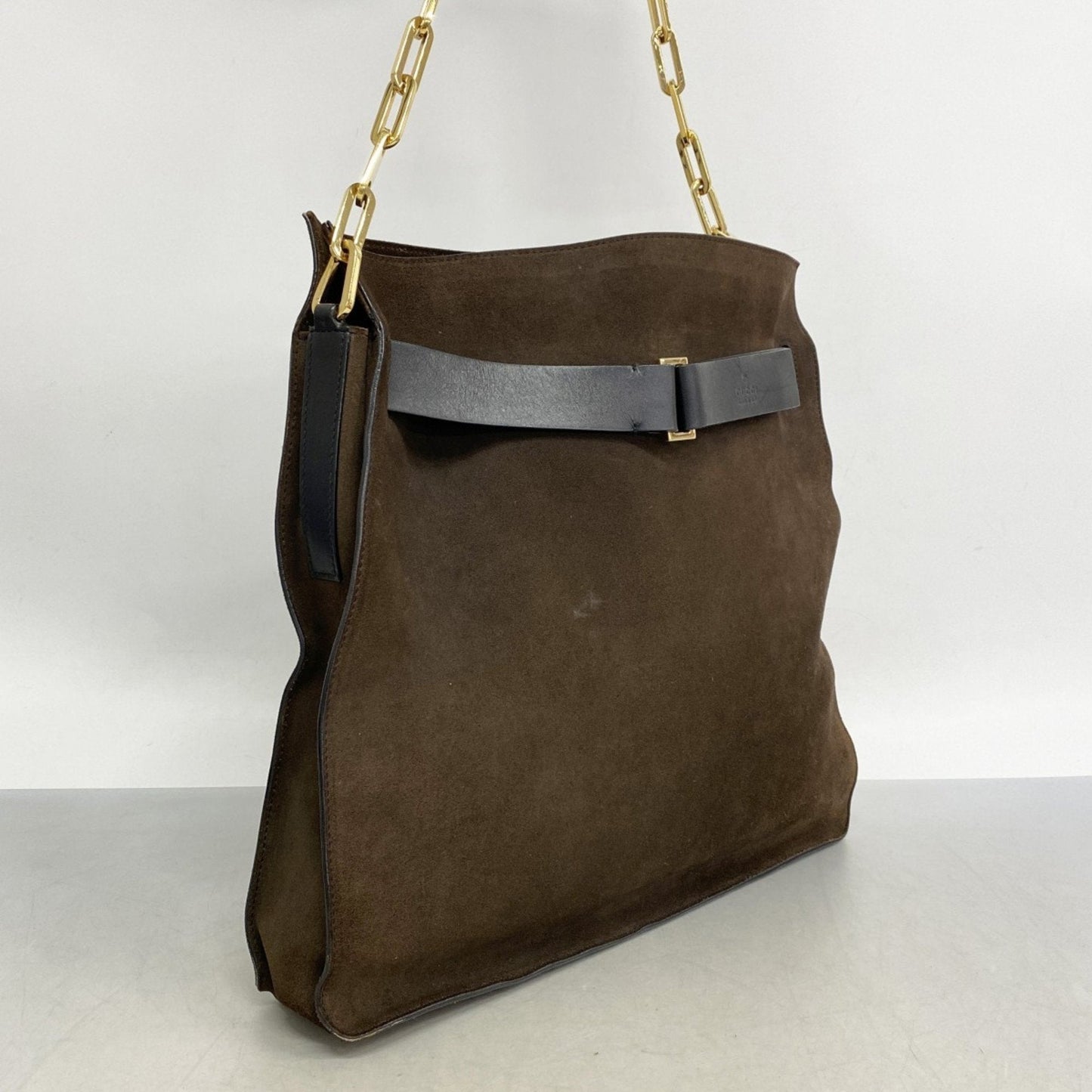 Gucci Brown Suede Shoulder Bag