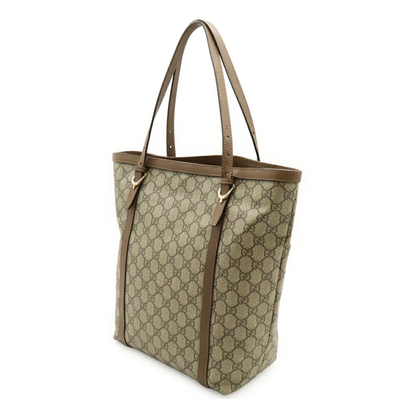 Gucci Brown Khaki Gg Supreme Shoulder Bag Tote Bag