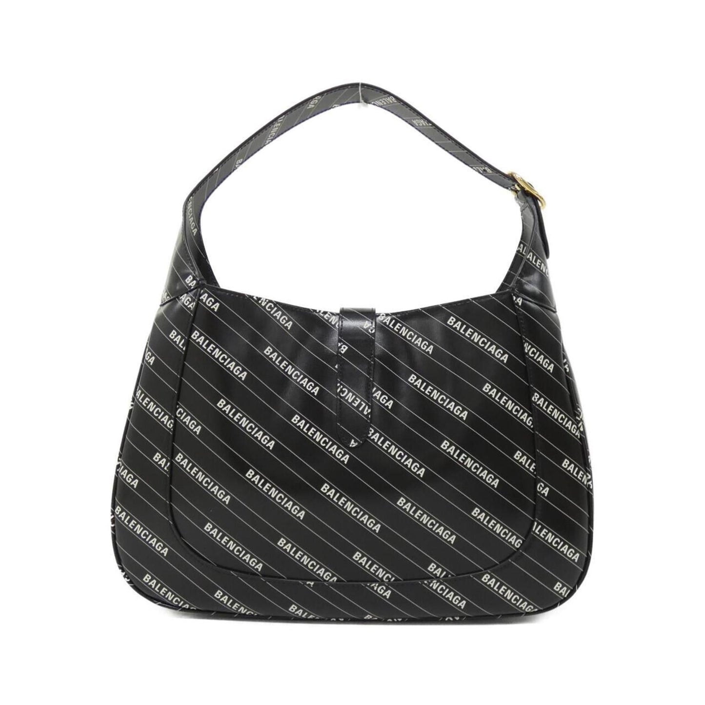 Gucci Black White Leather Shoulder Bag