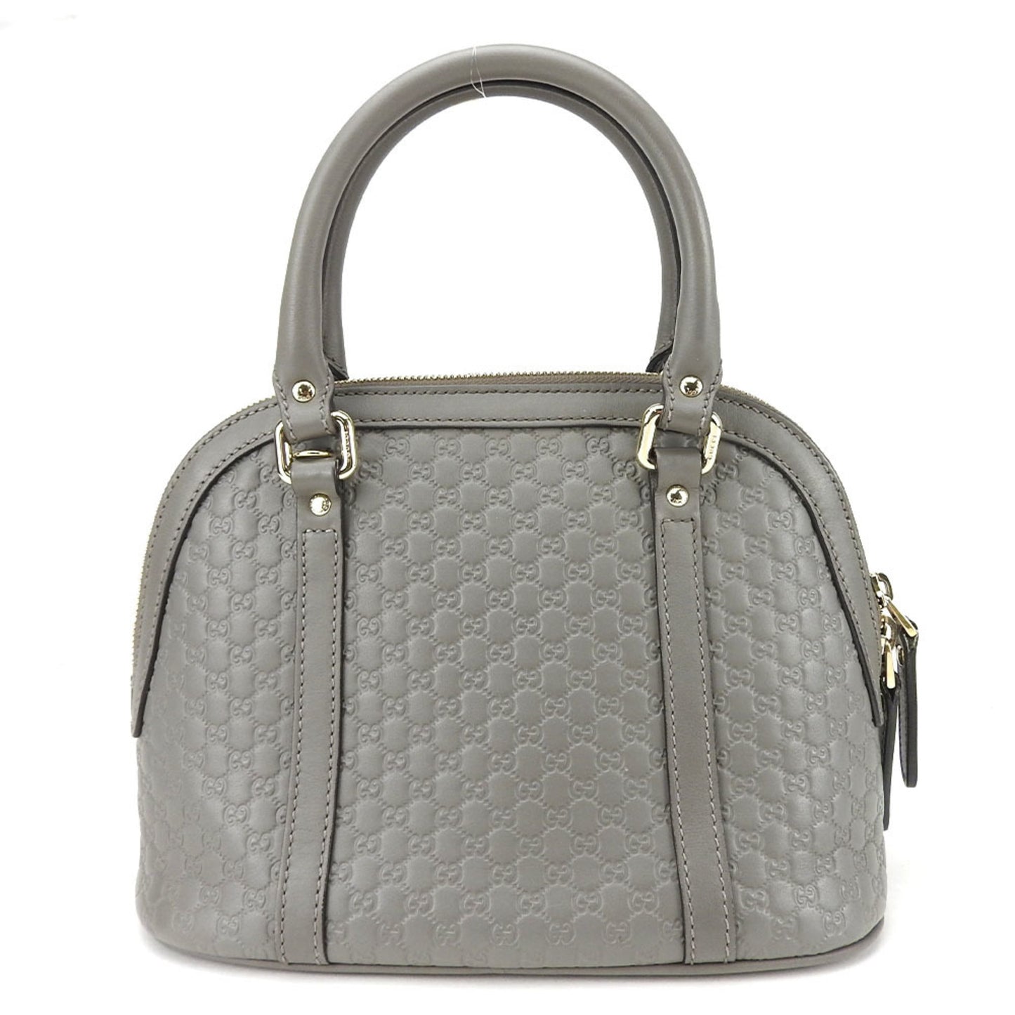 Gucci Gray Leather Handbag Shoulder Bag