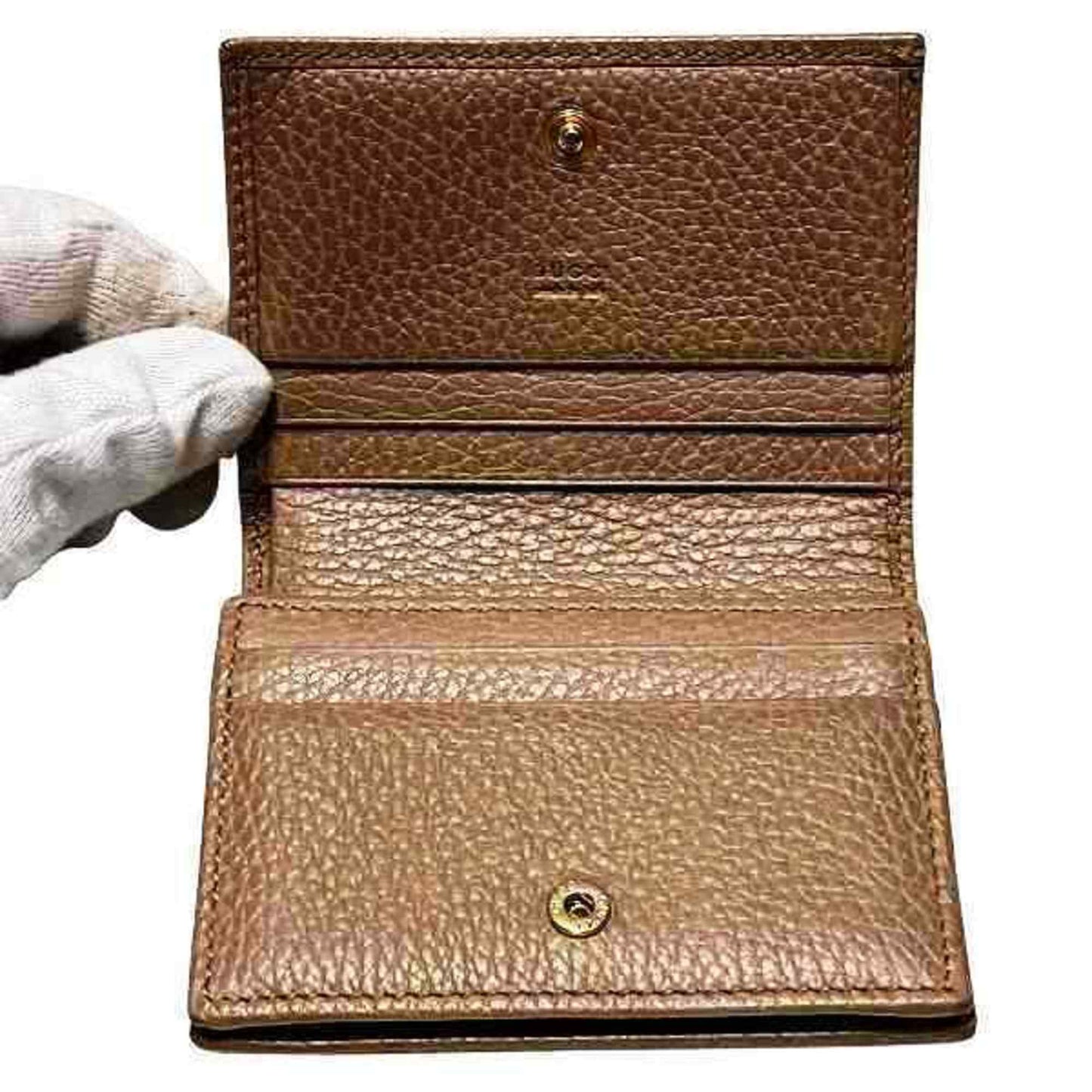 Gucci Beige Leather Wallet (Bi-Fold)