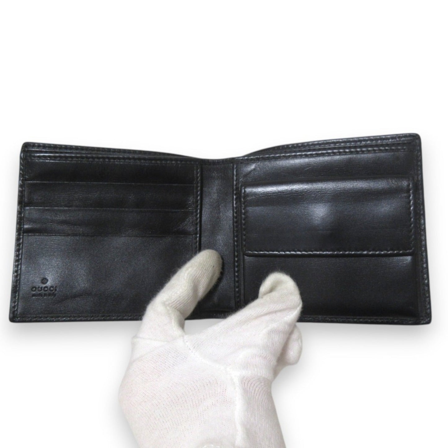 Gucci Black Leather Wallet (Bi-Fold)