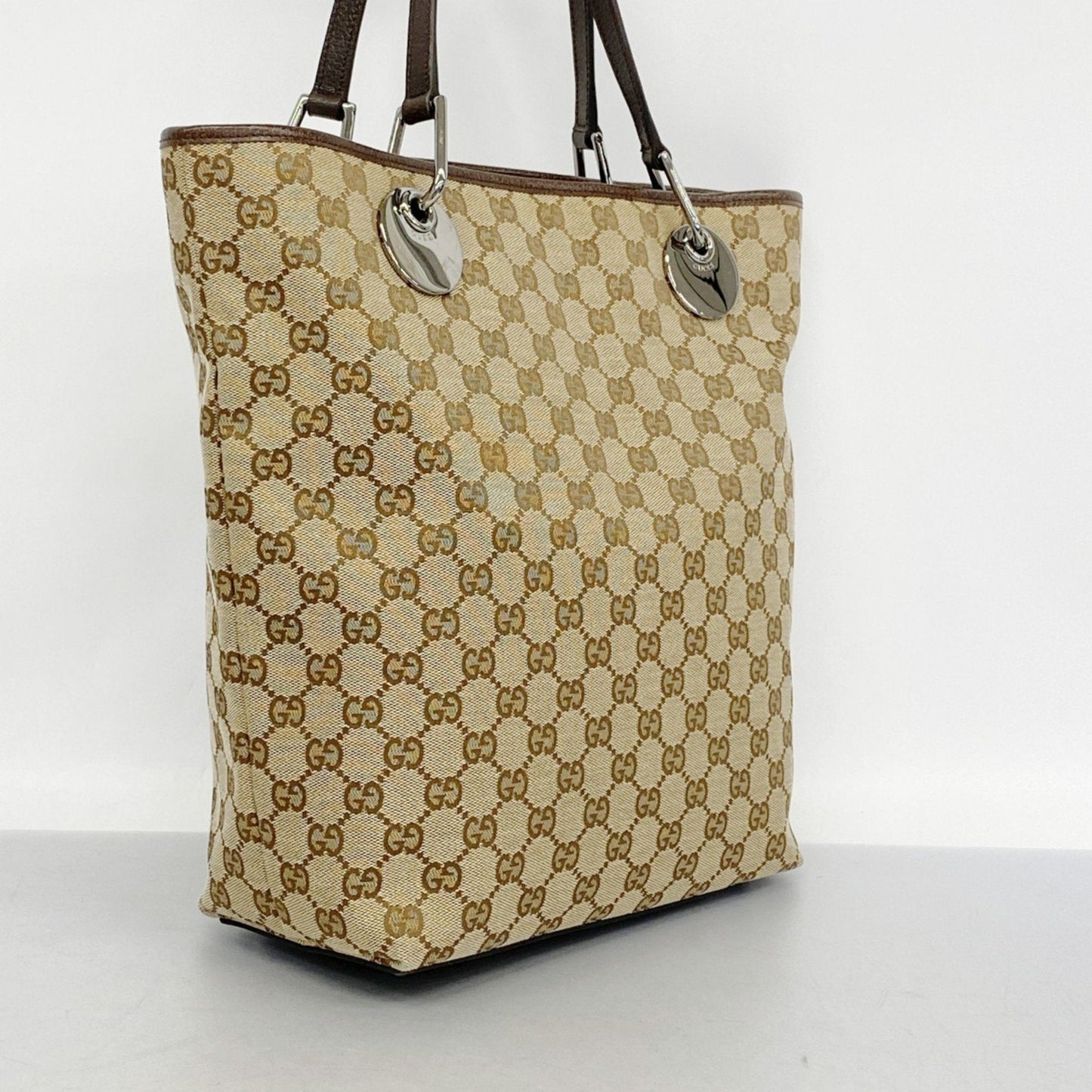 Gucci Brown Canvas Tote Bag