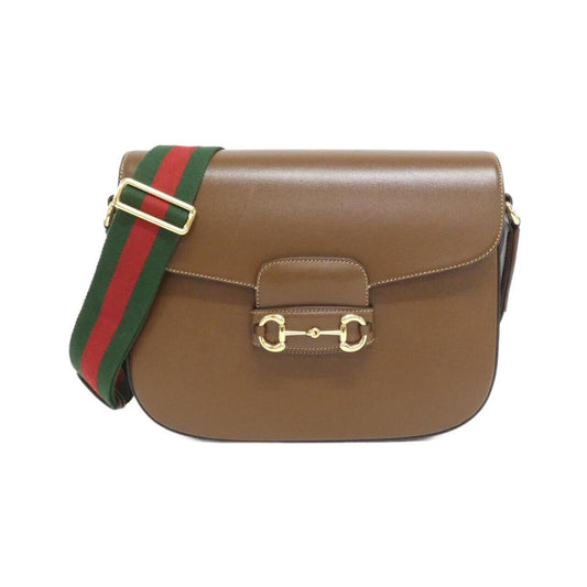 Gucci Brown Leather Shoulder Bag