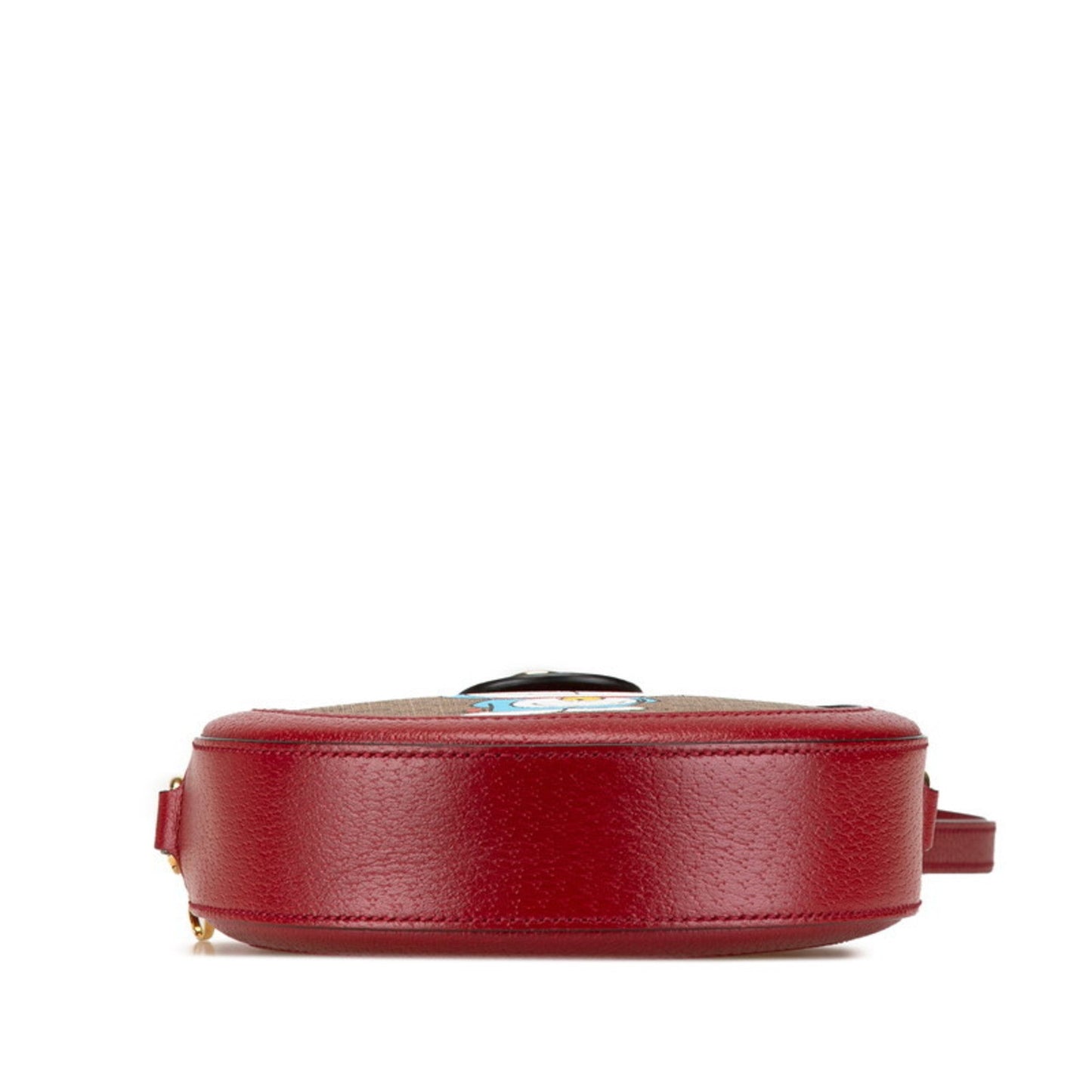 Gucci Beige Red Color Pvc Leather Shoulder Bag