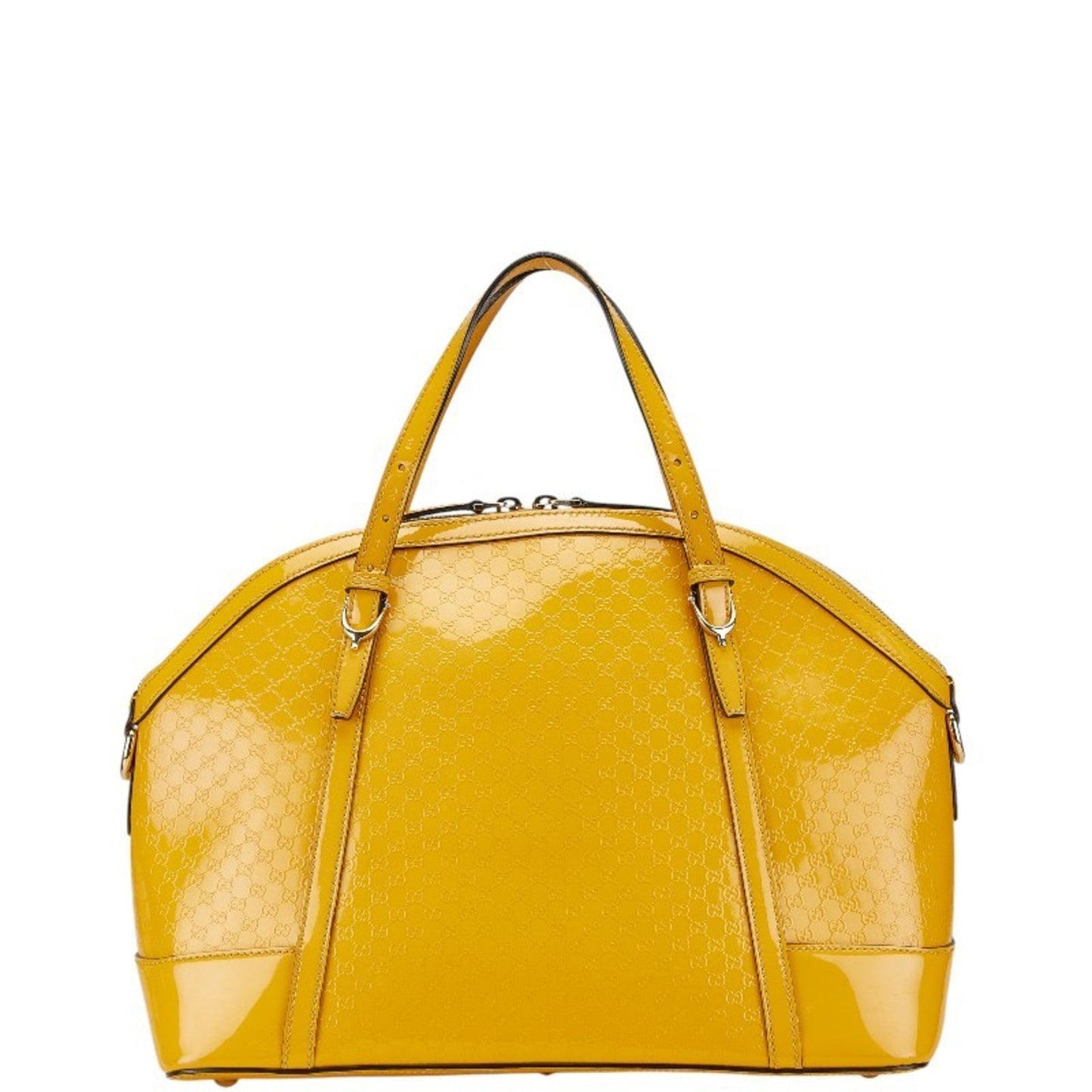 Gucci Yellow Patent Leather Handbag Tote Bag