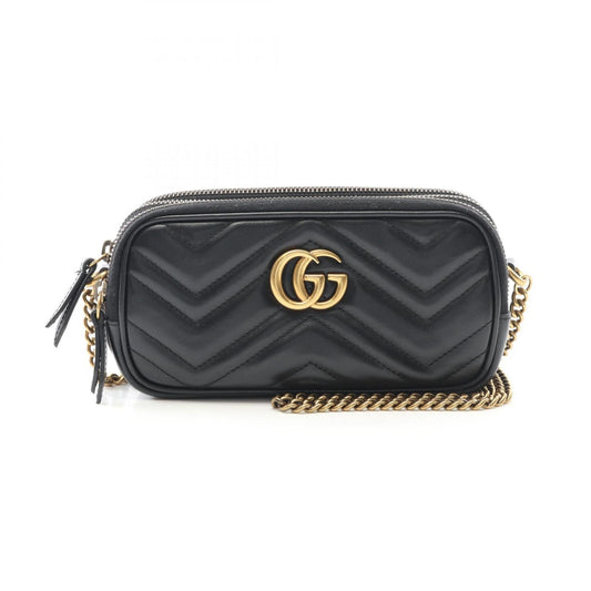 Gucci Black Leather Shoulder Bag