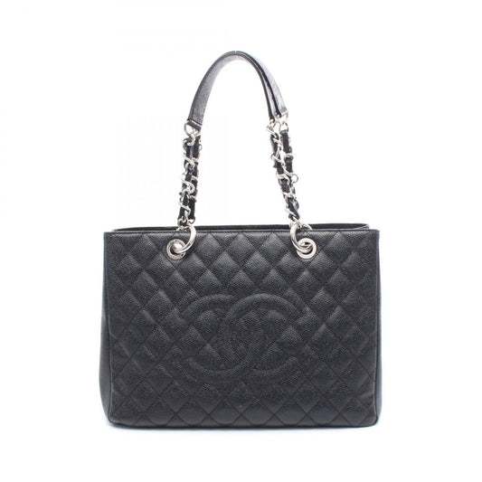 Chanel Black Leather Tote Bag
