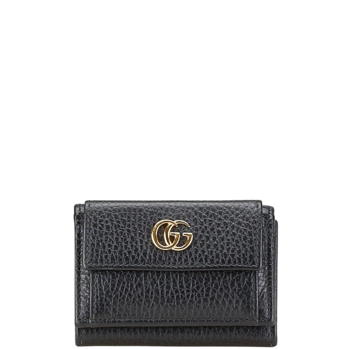 Gucci Black Leather Wallet (Tri-Fold)