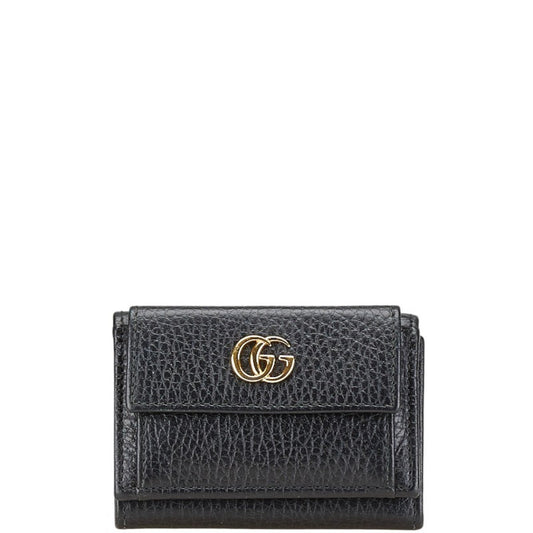 Gucci Black Leather Wallet (Tri-Fold)