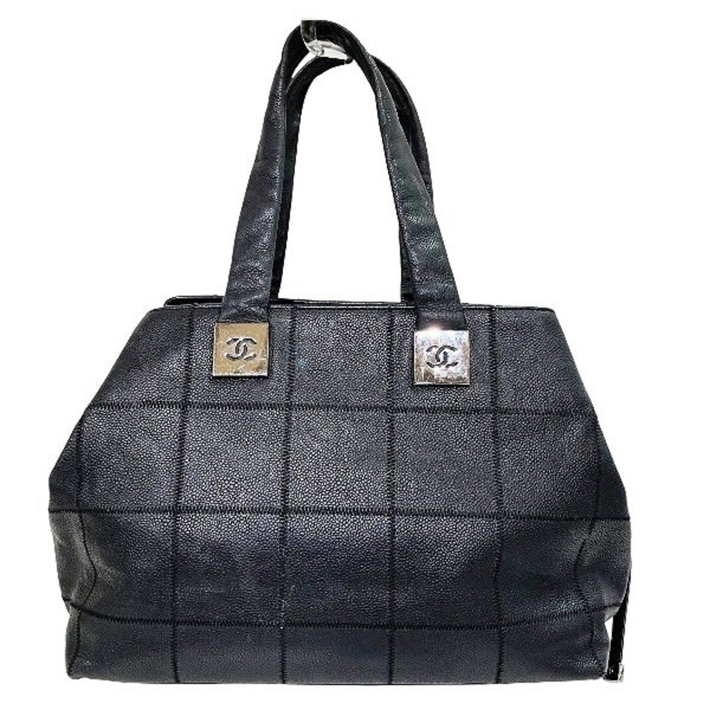 Chanel Black Leather Tote Bag