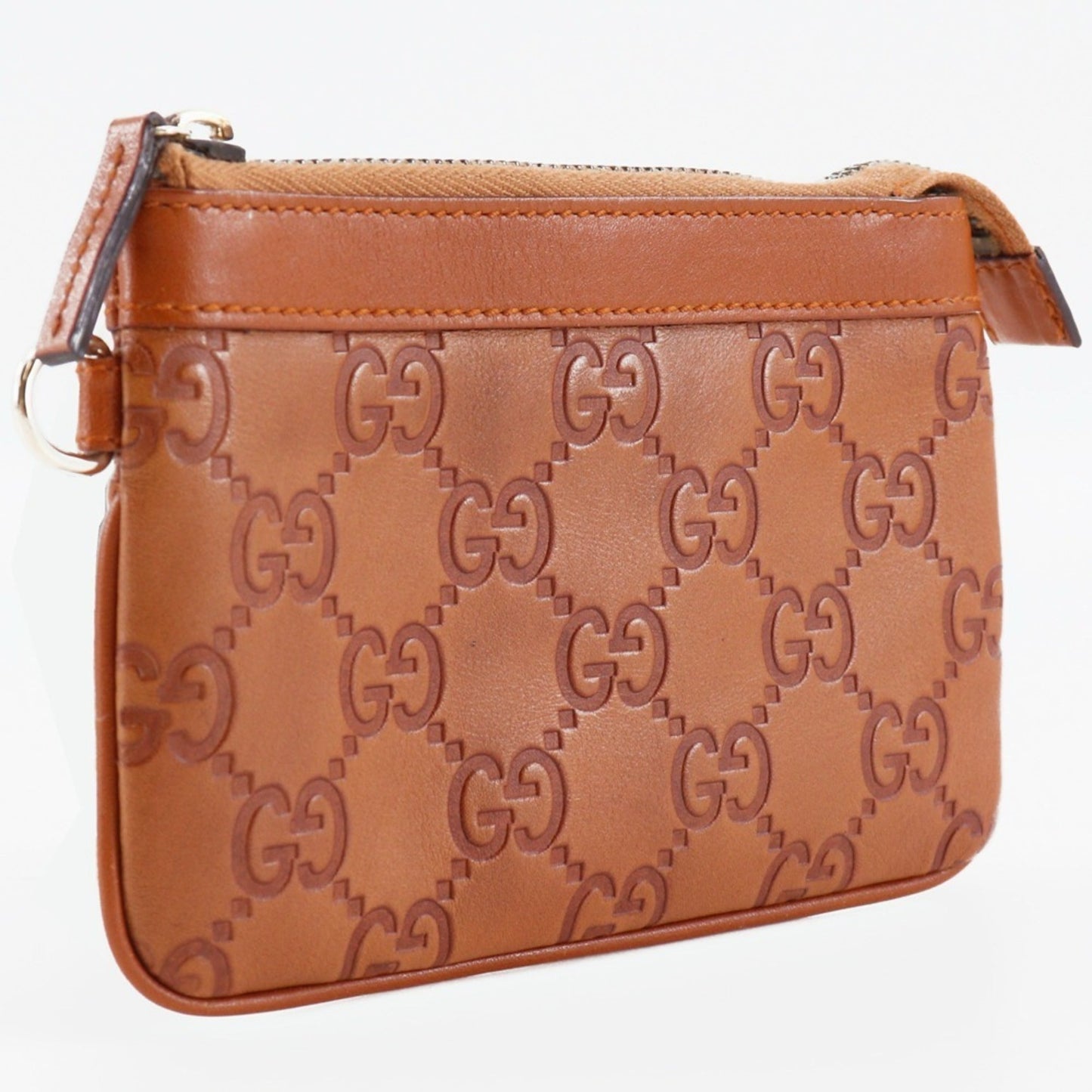Gucci Brown Leather Pouch