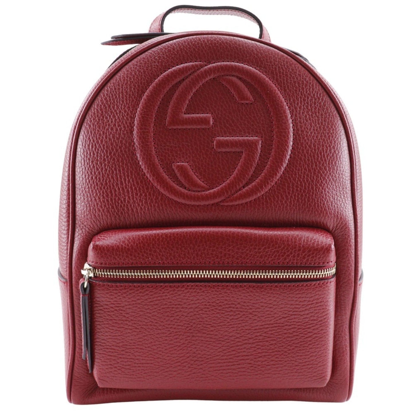 Gucci Red Color Leather Backpack