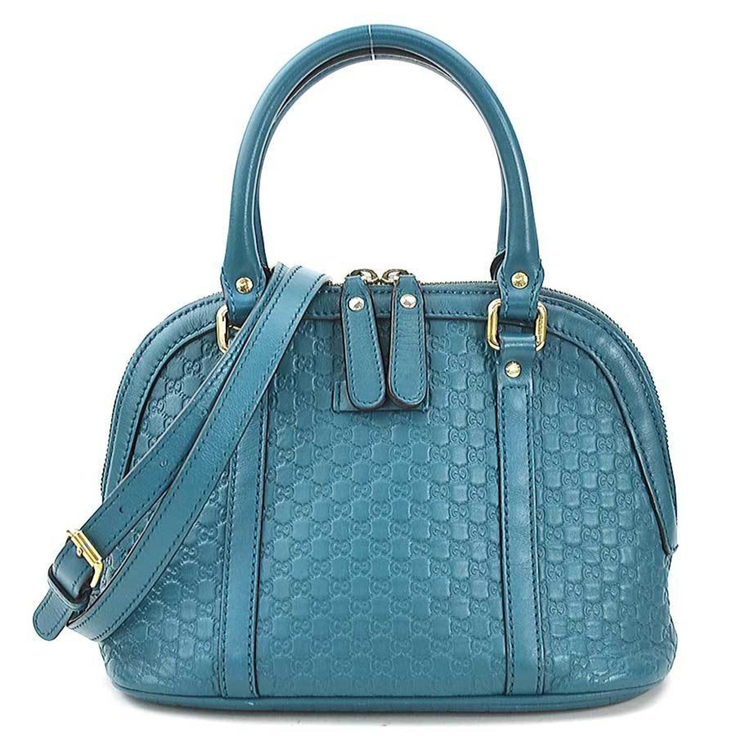 Gucci Teal Leather Handbag Shoulder Bag