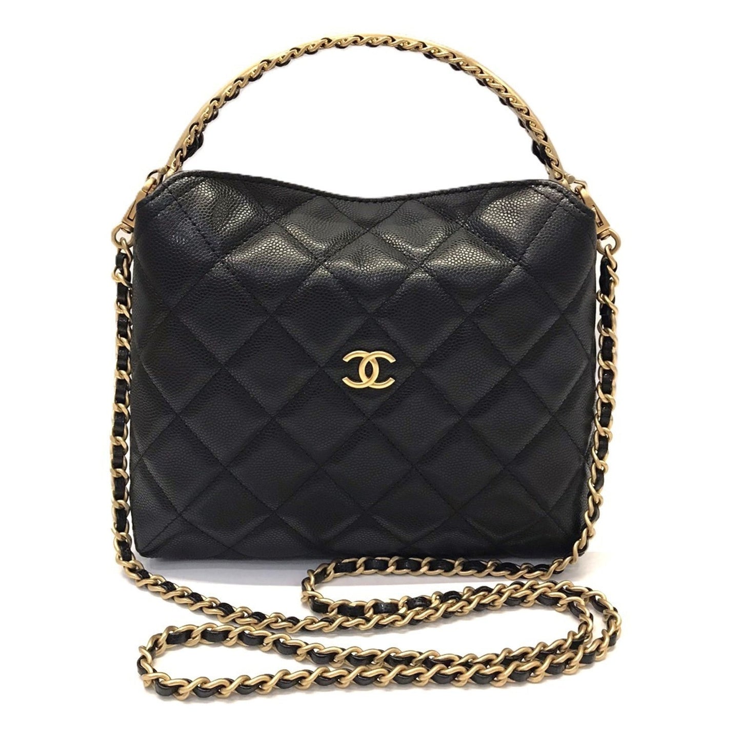 Chanel Black Leather Clutch Bag