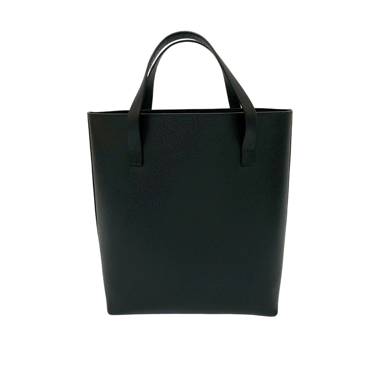 Gucci Black Leather Handbag Tote Bag