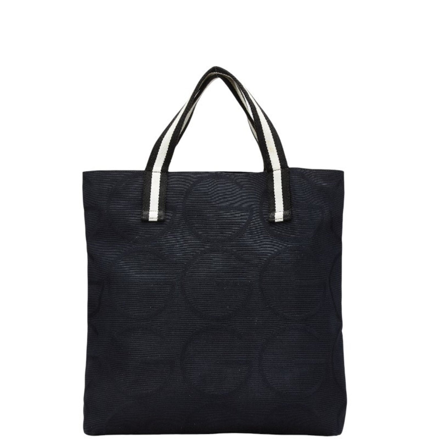 Gucci Black White Canvas Tote Bag