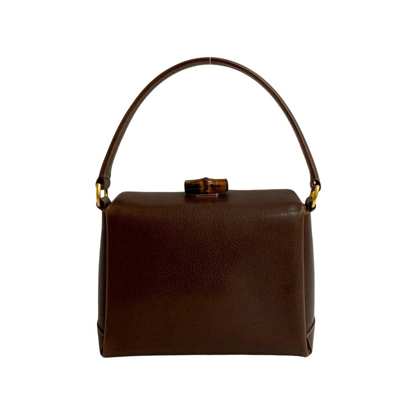 Gucci Brown Leather Handbag Tote Bag