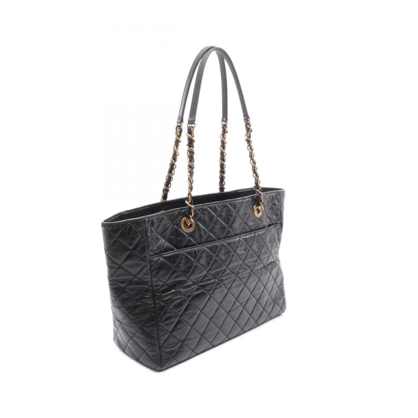 Chanel Black Leather Tote Bag