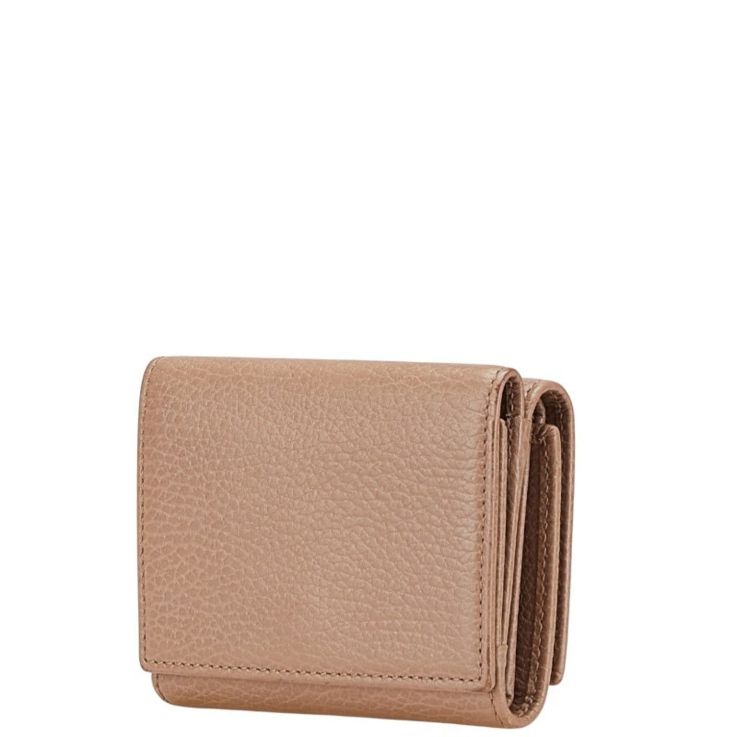 Gucci Beige Leather Wallet (Tri-Fold)