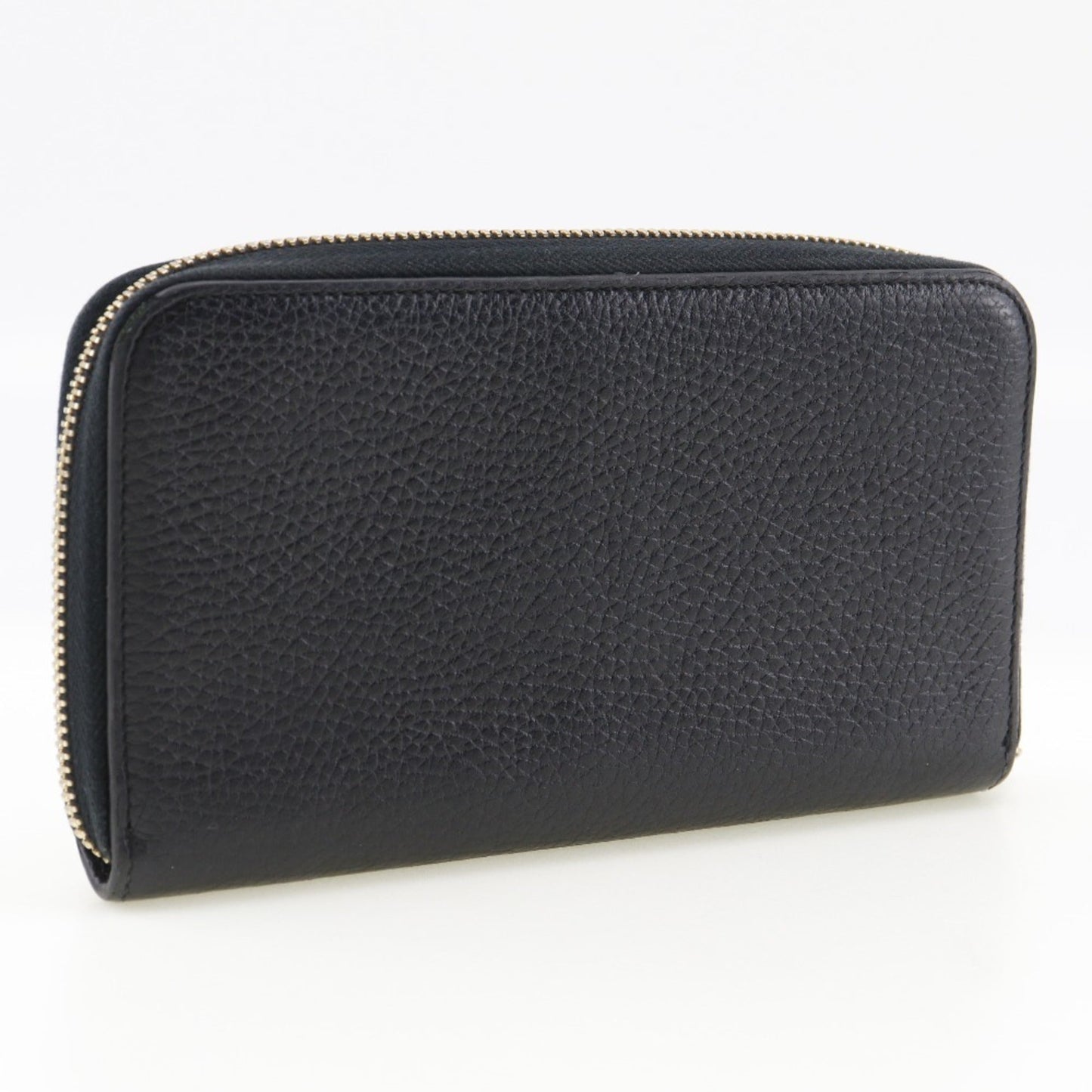 Gucci Black Leather Long Wallet (Bi-Fold)