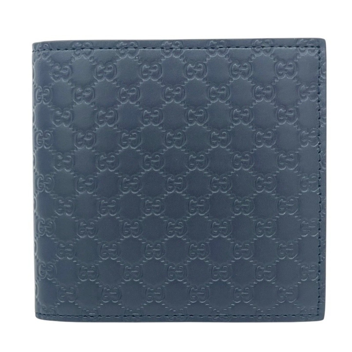 Gucci Navy Leather Wallet (Bi-Fold)