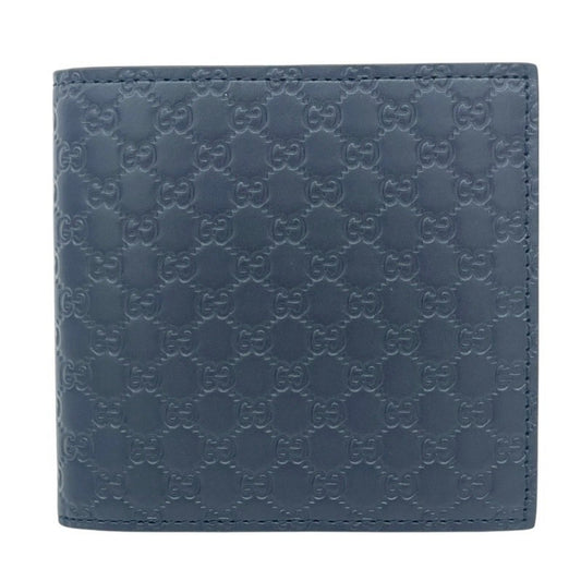 Gucci Navy Leather Wallet (Bi-Fold)