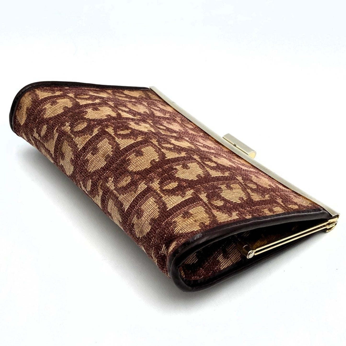 Wristlet Clutch Oblique Canvas