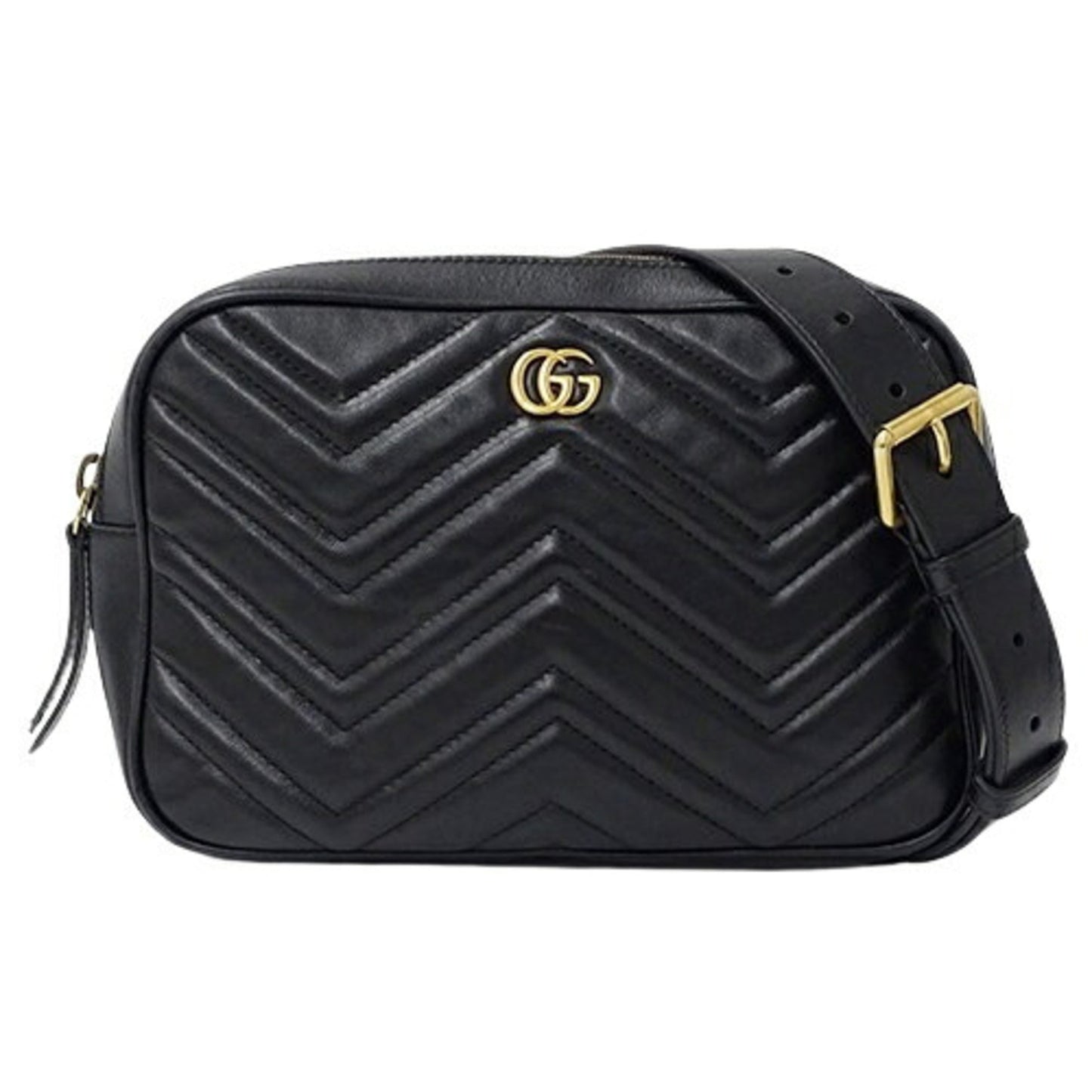 Gucci Black Leather Fanny Pack Sling Bag
