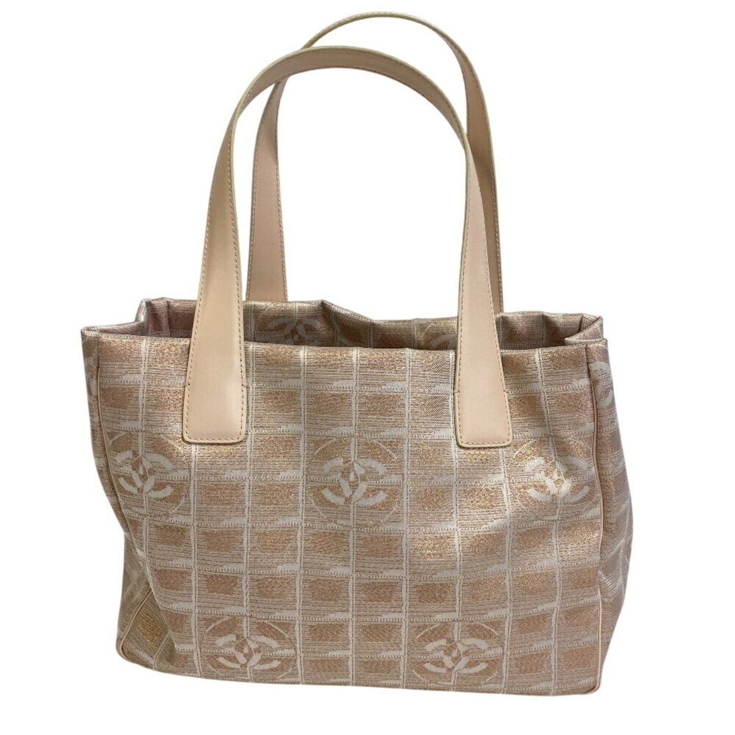 Chanel New Travel Line Beige Nylon Tote Bag
