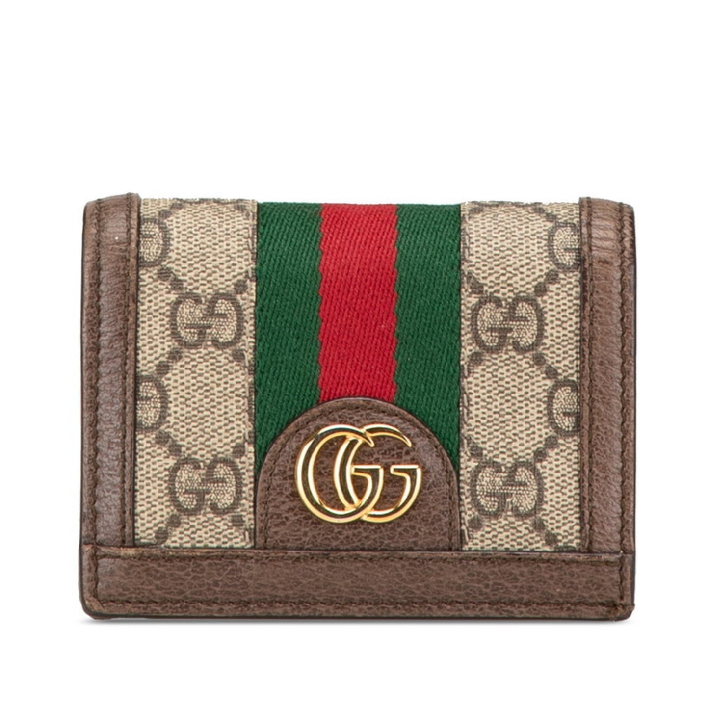 Gucci Beige Multi-Color Leather Wallet (Bi-Fold)