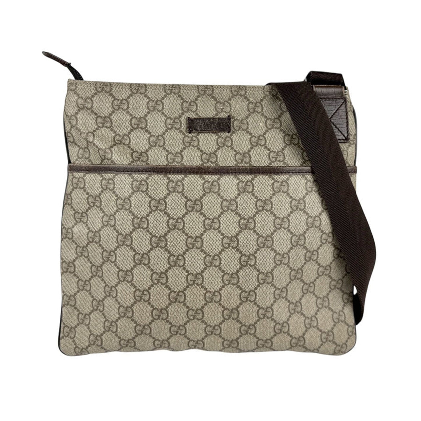 Gucci Brown Gg Supreme Shoulder Bag