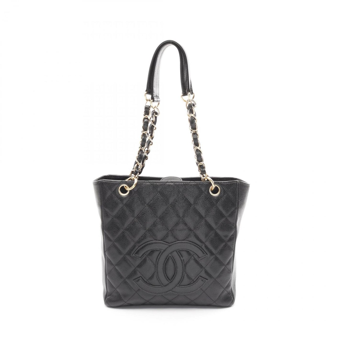 Chanel Black Grained Calfskin Tote Bag