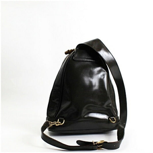 Gucci Brown Gray Leather Sling Bag