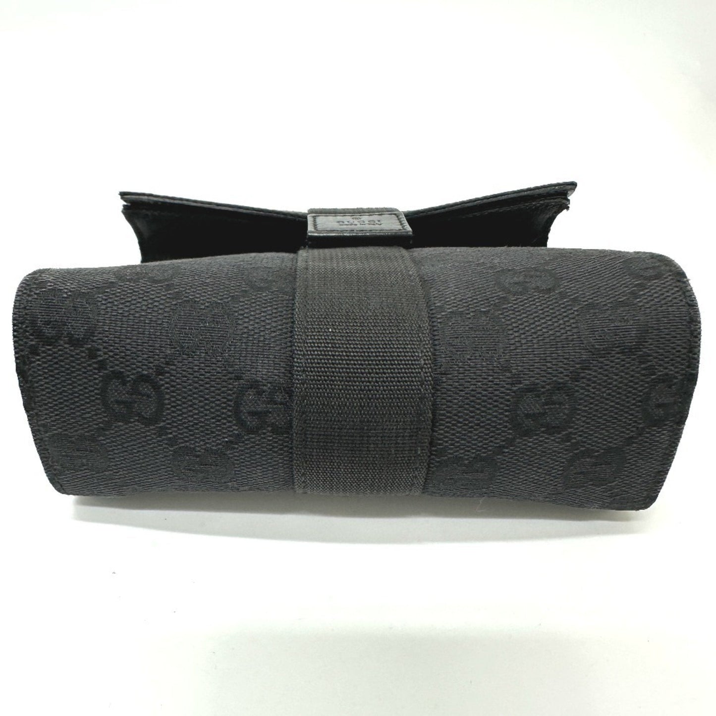 Gucci Black Gg Canvas Pouch