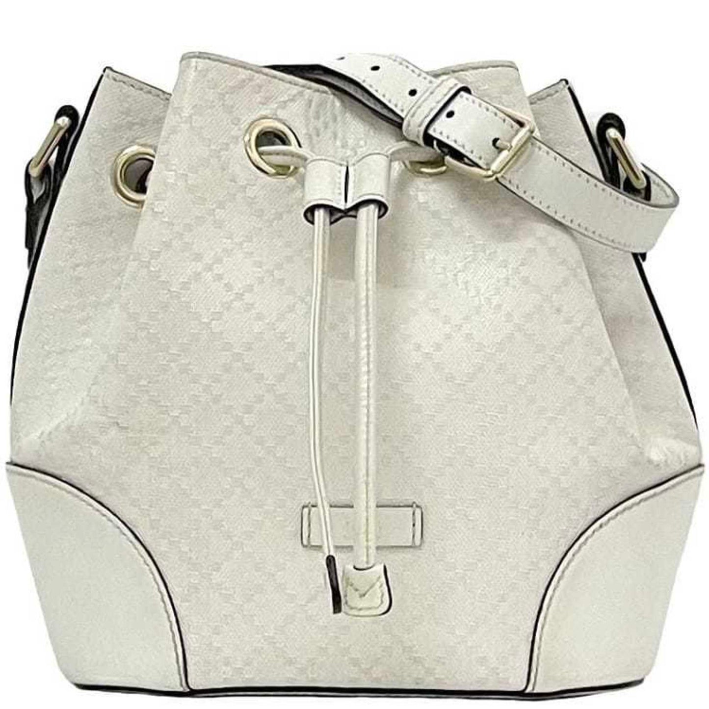 Gucci White Leather Shoulder Bag