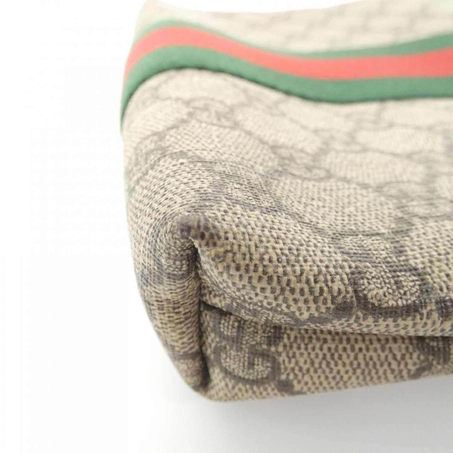 Gucci Beige Black Gg Supreme Shoulder Bag